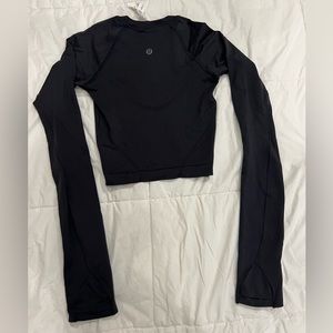 Swiftly tech cropped long-sleeve shirt 2.0 black